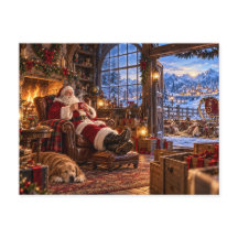 De ochtend na Kerstman en rendieren