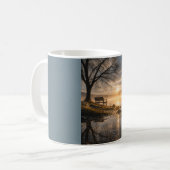 “De Ochtend, Ongesproken” Serene Sunrise Mok (Voorkant links)