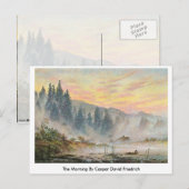 De ochtend van Caspar David Friedrich Briefkaart (Voorkant / Achterkant)