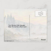 De ochtend van Caspar David Friedrich Briefkaart (Achterkant)