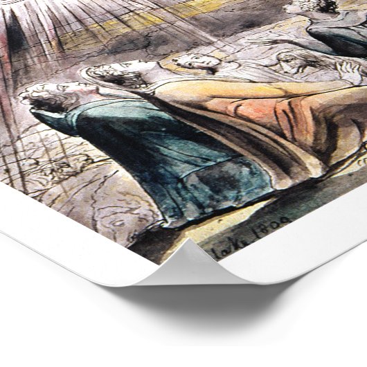 De ochtend van de geboorte van Christus - William  Poster (Hoek)