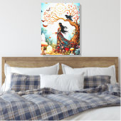 De ochtend van de vlinder canvas afdruk (Insitu (Slaapkamer))