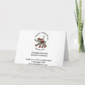 De Ochtend van Kerstmis Feestdagen Kaart (Achterkant)