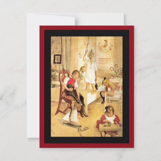 De Ochtend van Kerstmis Feestdagenkaart (Voorkant)