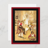 De Ochtend van Kerstmis Feestdagenkaart (Voorkant / Achterkant)