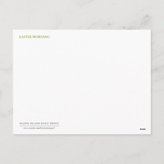 De Ochtend van Pasen Feestdagenkaart (Achterkant)