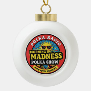 De ochtendchaos sneeuwvlok omlijst ornament
