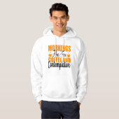De ochtenden zijn voor koffie en denkwerk hoodie (Voorkant volledig)