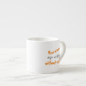 De ochtenden zijn witte Halloween Espresso Kop (Voorkant rechts)