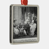 De ochtendfeestdagen van de koninklijke familie metalen ornament (Rechts)