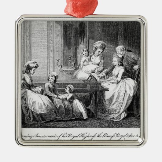 De ochtendfeestdagen van de koninklijke familie metalen ornament (Voorkant)