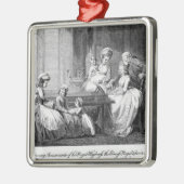 De ochtendfeestdagen van de koninklijke familie metalen ornament (Links)