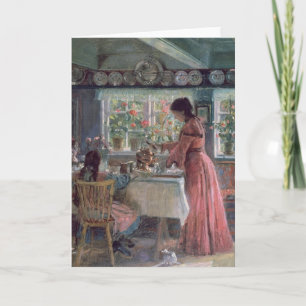 De Ochtendkoffie gieten, 1906 Kaart