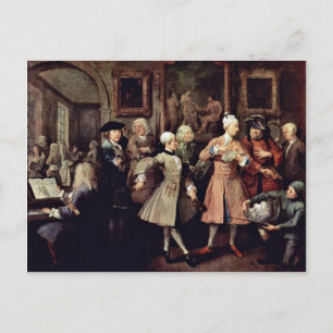 De ochtendreceptie door Hogarth William Briefkaart