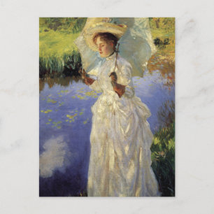 De ochtendwandeling door John Singer Sargent Briefkaart
