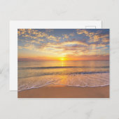 De ochtendzon in het zeegebied briefkaart (Voorkant / Achterkant)