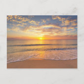 De ochtendzon in het zeegebied briefkaart (Voorkant)