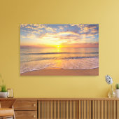 De ochtendzon in het zeegebied canvas afdruk (Insitu (Woonkamer))