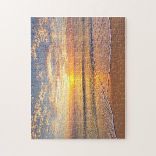 De ochtendzon in het zeegebied legpuzzel (Verticaal)