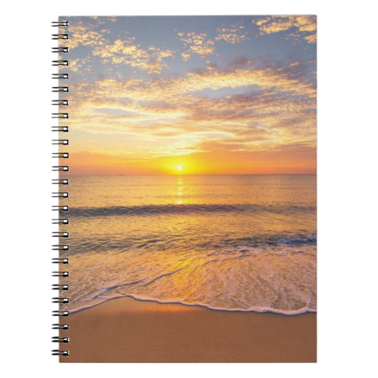 De ochtendzon in het zeegebied notitieboek (Voorkant)