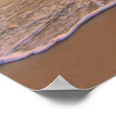 De ochtendzon in het zeegebied poster (Hoek)