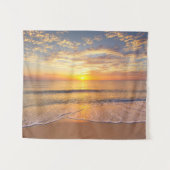 De ochtendzon in het zeegebied wandkleed (Voorkant (horizontaal))