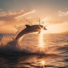 De ochtendzon vangen - Dolphin Jigzaag Puzzle Legpuzzel