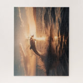 De ochtendzon vangen - Dolphin Jigzaag Puzzle Legpuzzel (Verticaal)