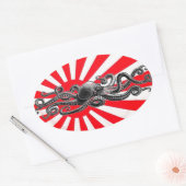 De Oct8pus sticker! Ovale Sticker (Envelop)