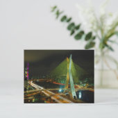 De Octavio Frias de Oliveira Bridge Sao Paulo Briefkaart (Staand voorkant)