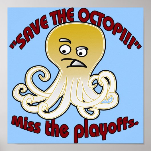 De octopi opslaan poster (Voorkant)