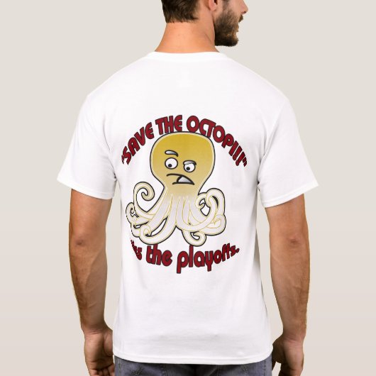 De octopi T-shirt opslaan (Achterkant)