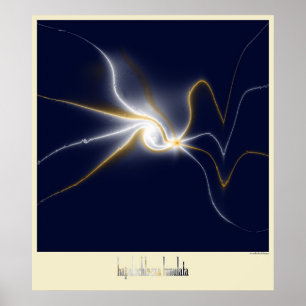 de octopus blauwe ring poster