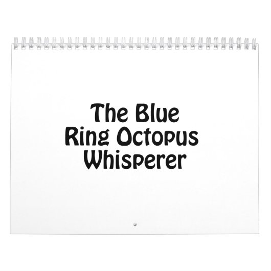 de octopus blue - ringer kalender (Hoes)