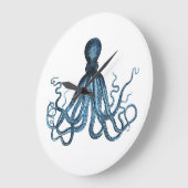 De octopus kraken zeevaart kust oceaanstrandzee grote klok (Hoek)