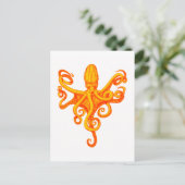 DE OCTOPUS-SCHIJVEN BRIEFKAART (Staand voorkant)