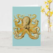 De Octopus van Ernst Haeckel Kaart (Gele Bloem)