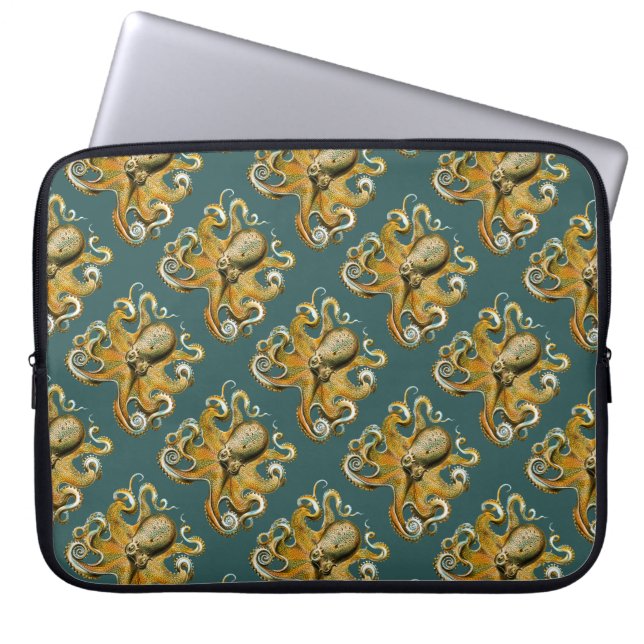 De Octopus van Ernst Haeckel Laptop Sleeve (Voorkant)