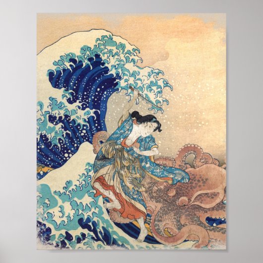 De octopus van Kanagawa doden Poster (Voorkant)