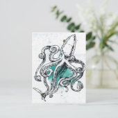 De Octopus van Sealife Briefkaart (Staand voorkant)