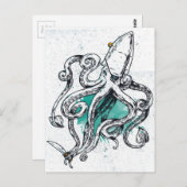De Octopus van Sealife Briefkaart (Voorkant / Achterkant)