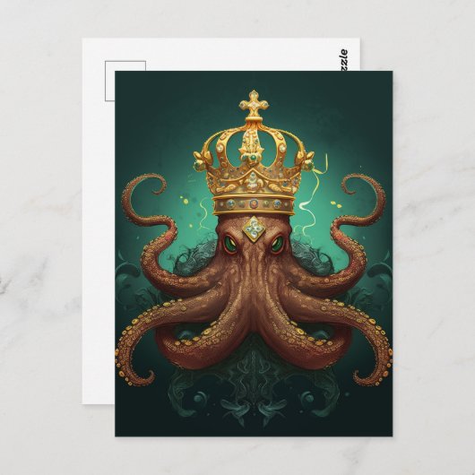 De Octopuskoning Briefkaart (Voorkant / Achterkant)