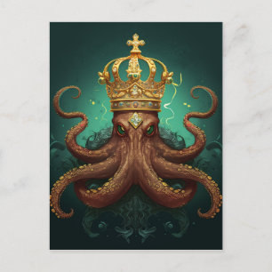 De Octopuskoning Briefkaart
