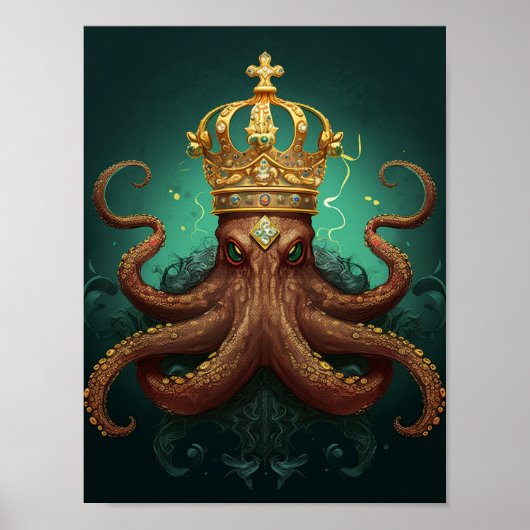 De Octopuskoning Poster (Voorkant)