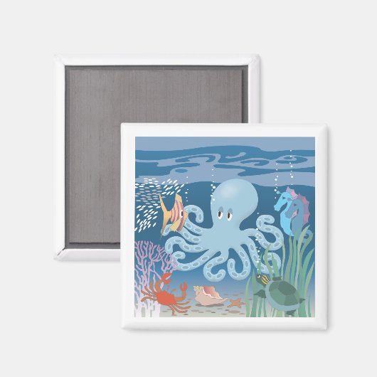 De octopusmagneet magneet (Voorkant / Achterkant)