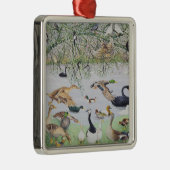 De Odd Duck Metalen Ornament (Rechts)