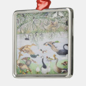 De Odd Duck Metalen Ornament (Links)