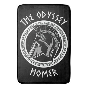De Odyssee Homerus Griekse Helm Oude Mythologie I Badmat