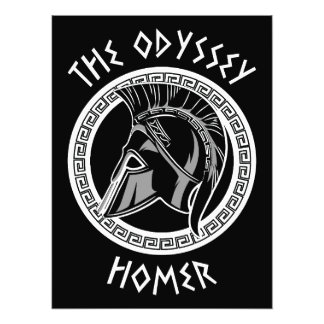 De Odyssee Homerus Griekse Helm Oude Mythologie I Foto Afdruk