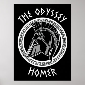 De Odyssee Homerus Griekse Helm Oude Mythologie I Poster